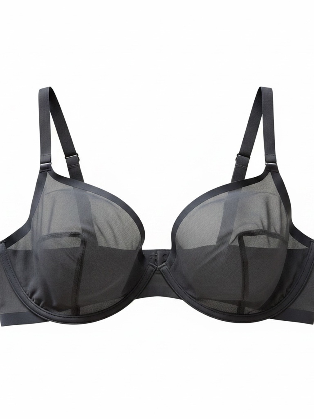 CUUP The Plunge Sheer Mesh Bra 38E Comfortable Breathable